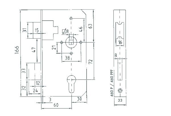 maße zauntorschloss